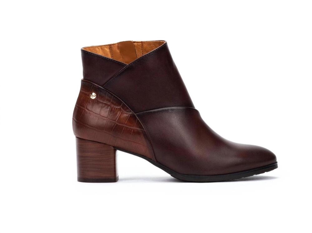 NEW PIKOLINOS women’s calafat ankle boots in caoba